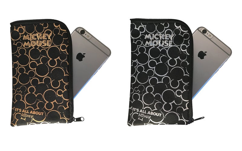 Mirage Set of 2 Disney Mickey Mouse 1x Gold & 1x Silver I.D Holder Wallet Detachable Coin Purse - Image 2